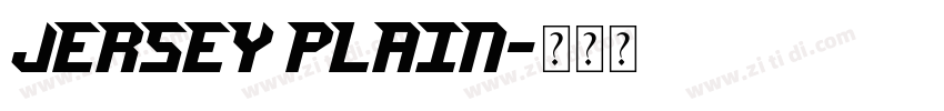 jersey plain字体转换